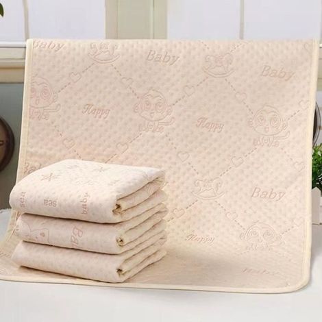 Matelas à langer antidérapant pour bébé Couche-culotte en coton à quatre couches Imperméable et lavable 50X70cm 13 (1/4)