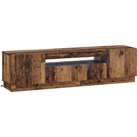 LED-TV-Schrank Altholz Holzwerkstoff vidaXL (1/5)