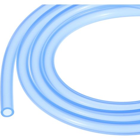 Tuyau en Silicone de 1 Mètre (3,3 Pieds) DI 9,5 mm et DE 12,7 mm, en Plastique Industriel Bleu pour Les Pompes Les Siphons L'Irrigation la Brasserie avec Des Raccords 3/8" x 1/2" (1/5)