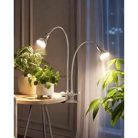 LED Grow Light Full Spectrum 4000K LED Grow Light with Clamp 3 Modes 5 Levels Dimmable Timer with Auto On/Off 3, 9.12H (1/5)