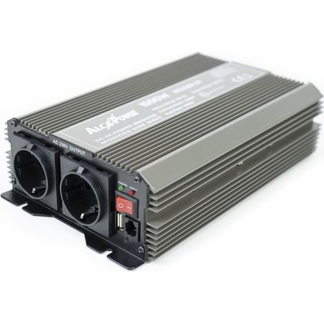 Convertisseur (onduleur) - PRESIDENT - Pour charges résistives - 1 500 W continu - 24 V→230 V - Sinusoïdale modifiée (1/4)