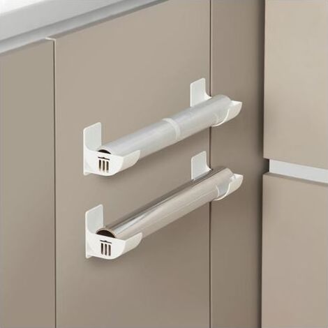 Étagère murale réglable, unité de rangement multifonctionnelle blanche, plastique (1/5)