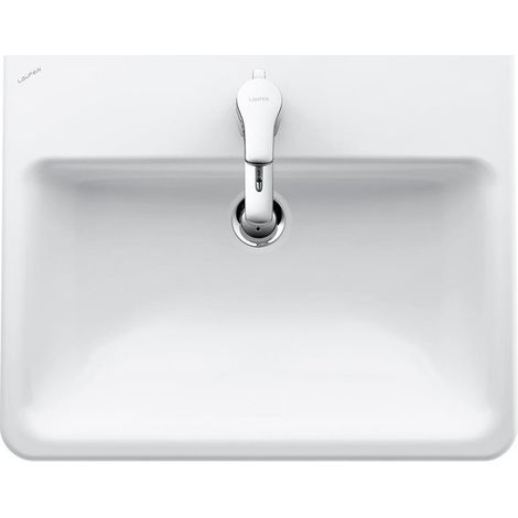 Vasque à encastrer LAUFEN PRO S 560 x 440 mm avec trop-plein, version 3 trous robinet blanc LCC LAUFEN
