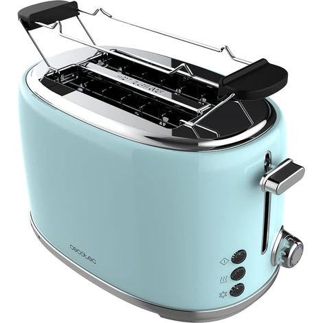 Grille-pain Bleu Rétro 2 Fentes 980W (1/2)