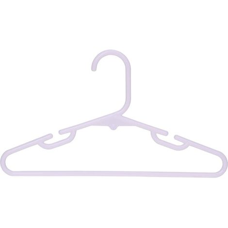 Lot de 40 cintres pour enfants, en plastique blanc, tailles personnalisées (1/5)