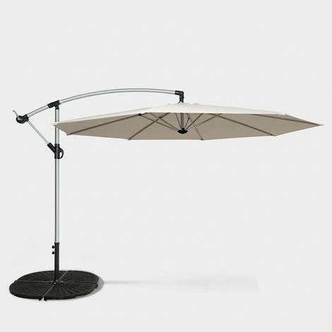 Parasol de jardin déporté 3 mètres octogonal en aluminium bar et hôtel Fan