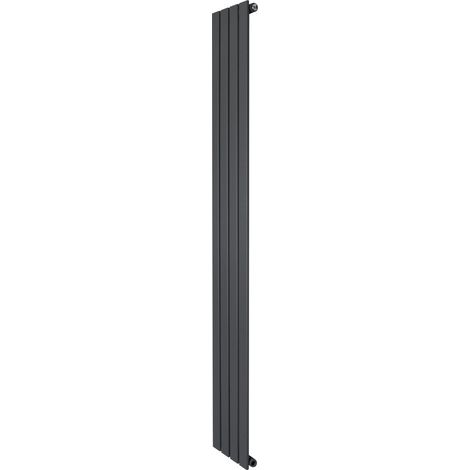 Flat Single Column Radiator - 1800 x 280mm - Anthracite Grey (1/5)
