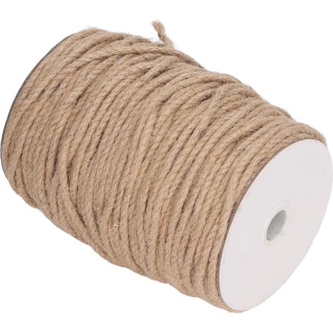 Corde en Jute Naturel 4mm 100m pour Décoration Intérieure, Projets de Jardin et Activités DIY (1/5)