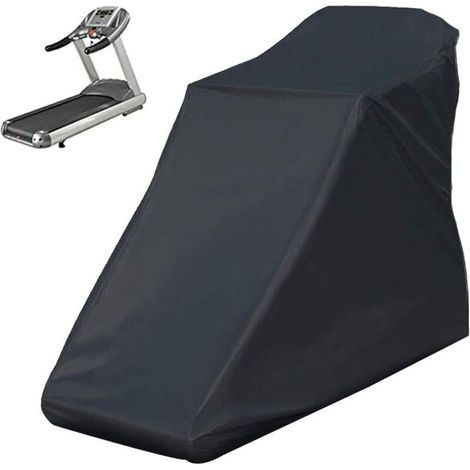 Nicht faltbare Laufbandabdeckung, Schutzhülle für Laufgeräte mit Kordelzug für den Innen- und Außenbereich (schwarz, 78" x 37" x 59") (1/5)