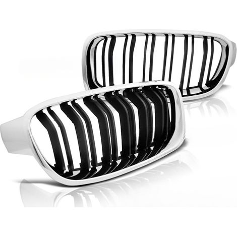 Grilles Calandre BMW serie 3 F30/F31 de 10/2011 a 2018 Chrome noir-27318127 (1/5)