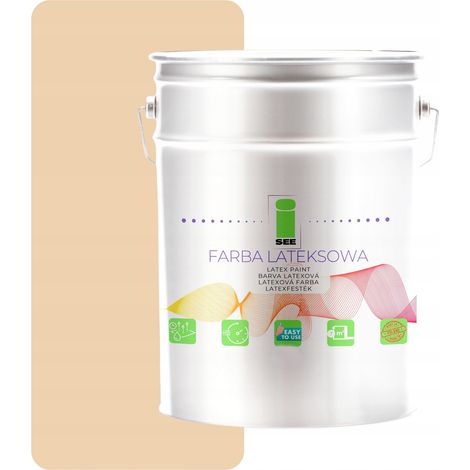 Peinture latex pour murs intérieurs, beige, pastel chaud, 5 L (1/5)