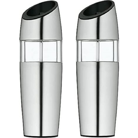 WMF Ceramill Set di 2 macinini elettrici per Sale e Pepe, Ceramica, Acciaio Inox, 2 unità