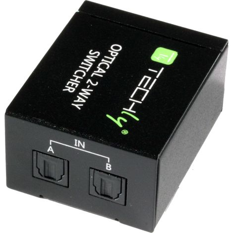 Techly Switch Audio Toslink 2 Porte con Telecomando IR (1/5)