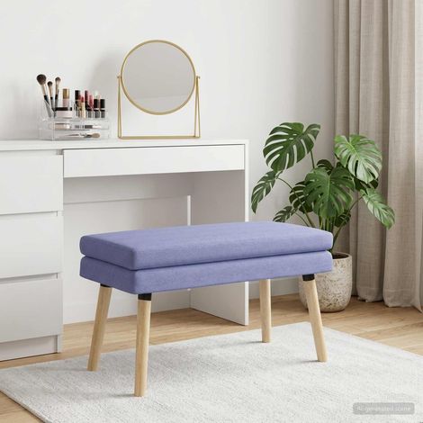 vidaXL Panchina a doppio strato Blu jeans 80 x 40 x 47 cm Tessuto (1/5)
