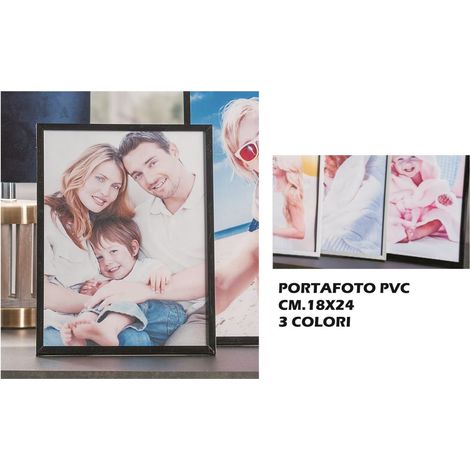 Cornice Portafoto da appoggio in pvc 18 x 24 cm 3 Colori