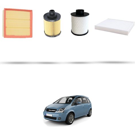 Kit tagliando 4 filtri compatibile con Opel Meriva A 1.3 CDTI 51kw dal 2005 (1/5)