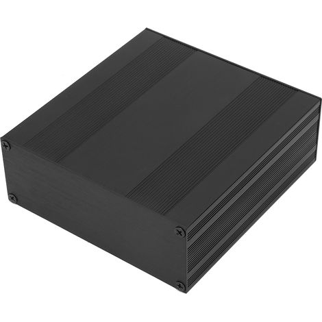 Schwarzes Aluminium-Gehäuse für Leiterplatten, geteilte Ausführung, DIY-Elektronikprojekte (1/5)
