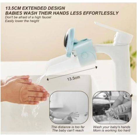 Rallonge Robinet Enfant - - Double Joint - Cuisine Salle de Bain - Bleu Violet EXTENSION DE ROBINET (1/4)