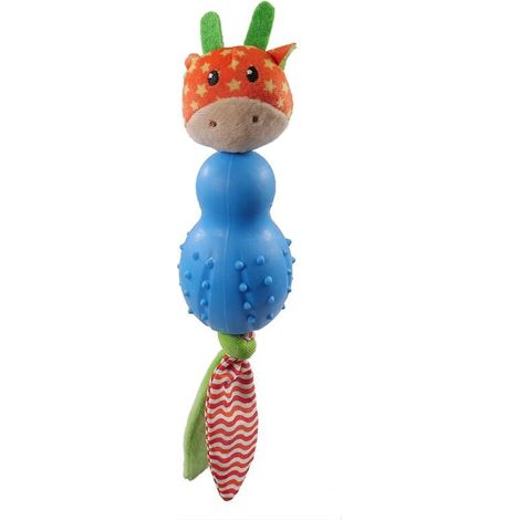 Adorable petit jouet à mâcher en forme de girafe, idéal pour les chiens. (1/5)