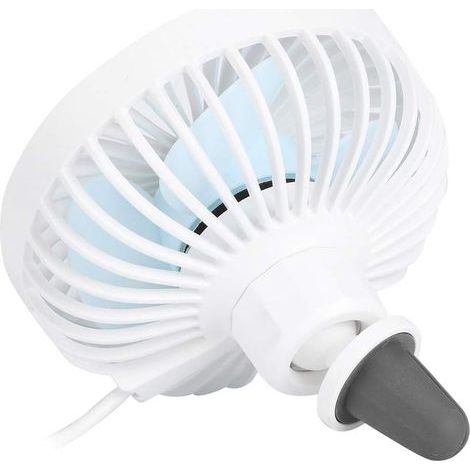 Dioche Accessoire de Ventilateur Voiture USB, Sortie 360 (1/5)