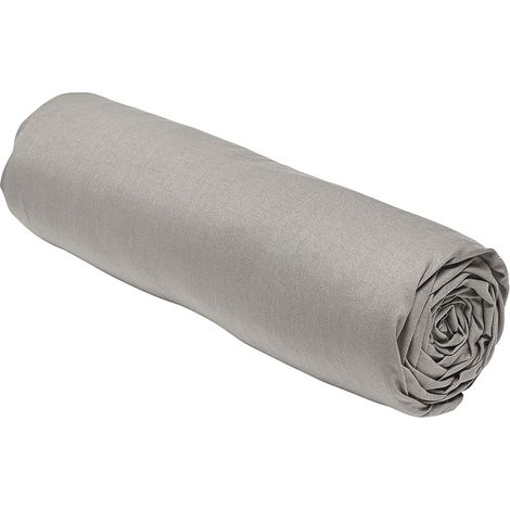 Drap housse 100% coton 140x190 bonnet 23 ESSENTIAL Beige Dune