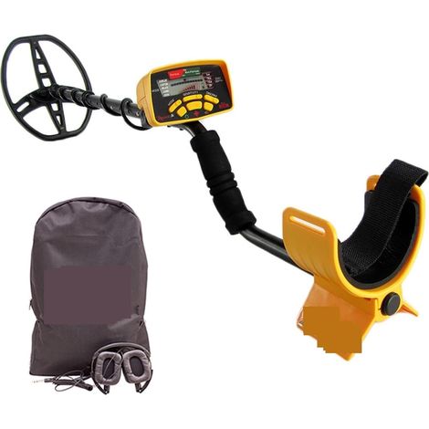 Détecteur de métaux pour adultes Détecteur de métaux souterrains Gold Digr Treasure Hunter MD6350, détecteur d'or professionnel avec sac et casque Étanche professionnelle améliorée de plus grande p ( (1/5)