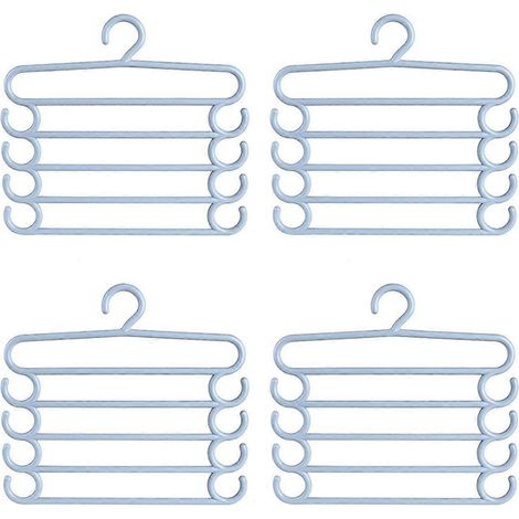 Porte-pantalons multifonctionnel à 5 niveaux pour un gain de place optimal dans la maison (1/5)