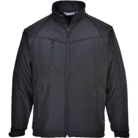Chaqueta softshell Oregon para hombre forro micropolar resistente al agua (3 capas) XXXL Negro