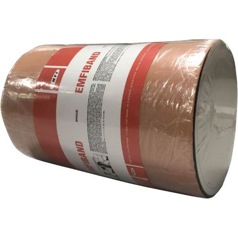 Emfi – Bande d'étanchéité autocollante à froid 22,5cm x 10m – Bitume modifié – Multi-supports pour asphalte, bois, métal – Températures -20° à +80°