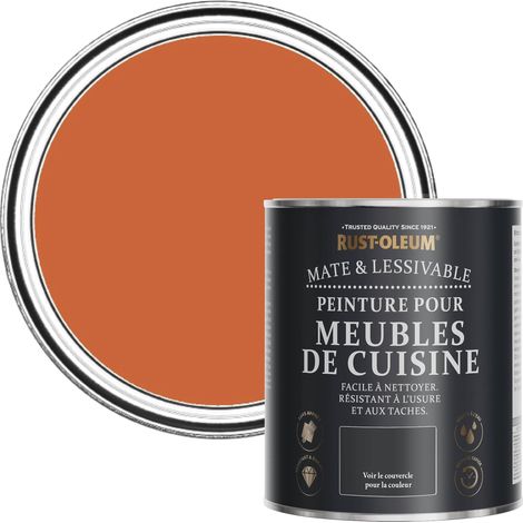 Peinture Orange pour Meubles de Cuisine, Finition Mate - Thé Chaï 750ml (1/5)