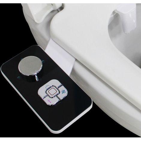 Non-electric bidet sprayer with self-cleaning two retractable nozzles - front and rear cleaning (1/4)
