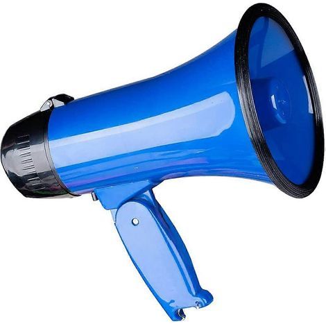 Mégaphone compact 25 watts avec sirène intégrée, enregistreur vocal et décapsuleur. (1/5)