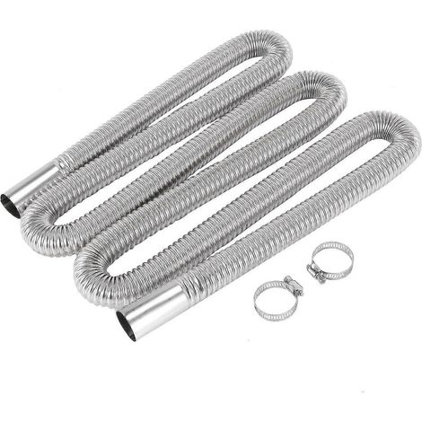 200cm Voiture Air Parking Heater Tuyau d’échappement avec 2 pinces Réservoir de carburant Tuyau d’échappement Tuyau Tube Compatible Diesel-heater (1/5)