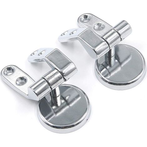 Toilettenscharniere aus Zinklegierung, Ersatzset für Toilettensitz und -deckel (1/5)