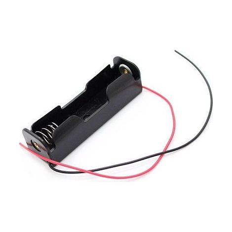 Portapilas para 1 pila MR18650  Negro (1/4)