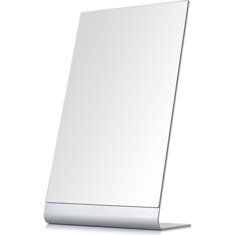 Grand Miroir de Maquillage sans Cadre pour Bureau, Miroir de Table sur Pied en Aluminium de 38,1 cm (1/5)