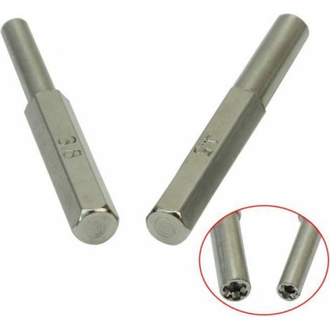 Embout Tournevis Gamebit - 3.8 mm Et 4.5 mm - Acier Trempé - Pour Cartouches Nintendo NES SNES N64 - Lot De 2 (1/2)