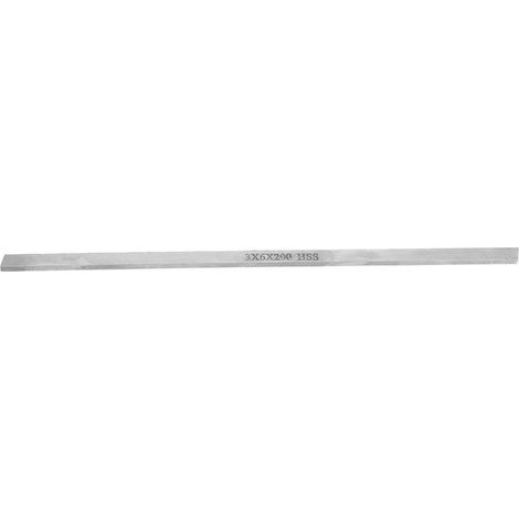 Bande d'Acier Blanc en Acier Rapide, Bande de Barre d'Acier pour Tour, Forte Force de Coupe, Bandes Métalliques Fines pour Outil de Tour (3 6 200mm). (1/5)