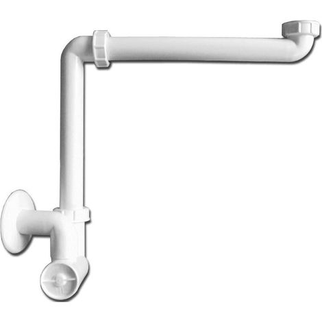 Platzsparender Siphon für Unterputzbecken DN32x5/4'