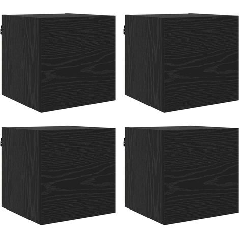 Maison Exclusive - Meuble TV mural 4 pcs Chêne noir 30,5 x 30 x 30 cm