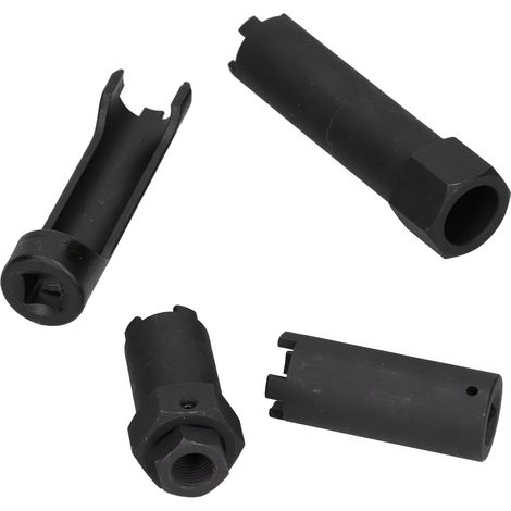 Jeu de 4 douilles pour injecteurs 25 mm / 27 mm / 29 mm / 30 mm - Outil de démontage - Entretien des véhicules (1/5)