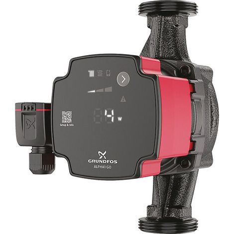 Circolatore elettronico per impianti di riscaldamento e condizionamento in ghisa 25-60 180 grundfos alpha1 go 93074169