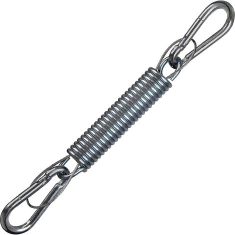 Kit de suspension pour fauteuil hamac en acier d'une capacité de 150 kg avec corde de sécurité et mousquetons (1/4)