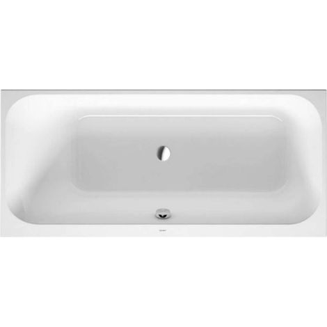 Duravit Happy D.2 bañera rectangular empotrada, inclinada hacia (1/3)