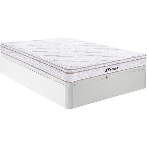 Set 160x200cm Rete vano Bianco + Materasso molle 3 zone con memory foam sp.20cm - WOLKENTANZ di YSMÉE