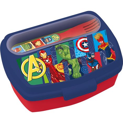 Tataway Sandwich Box Avengers Porta Pranzo Bambini Pratico e Sicuro