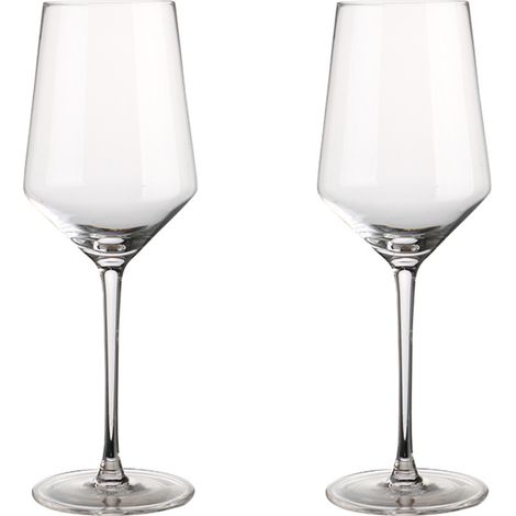 Verre à Vin - 280 ml - Verres en Verre Transparent pour Vin Rouge et Vin Blanc - Lot de 2 (1/5)