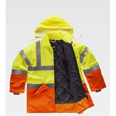 Parka acolchada impermeable para trabajos urbanos de Alta Visibilidad WORKTEAM C3716 (1/3)
