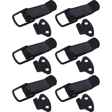 Loquets à Bascule Acier Inoxydable 6 Pièces Fermeture Levier pour Boîtes Armoires Coffres Montage Simple et Usage Professionnel (1/5)
