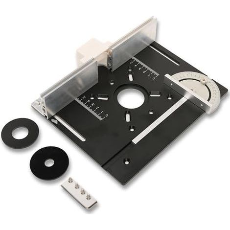 Aluminum Router Table Insert Plate (Black) (1/5)